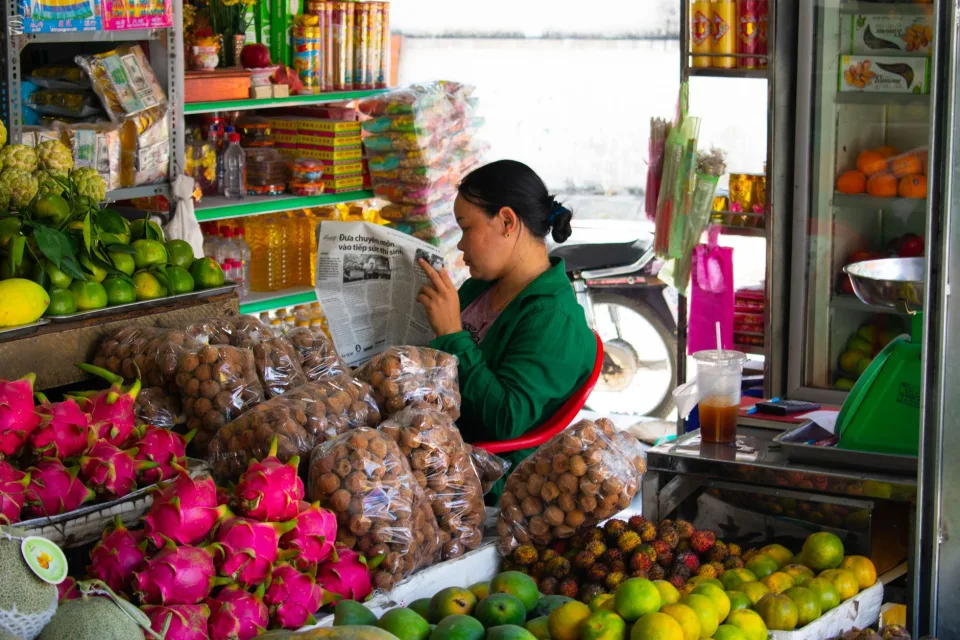 Kệ hàng của Lê Văn Trông